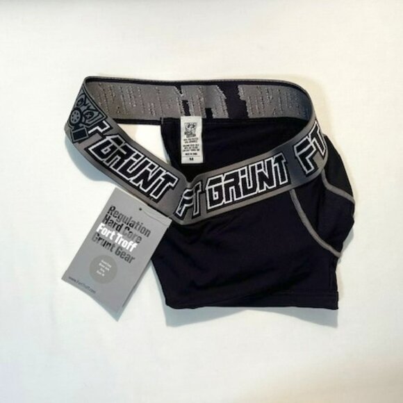 FORT TROFF "Grunt" Corp Size "M" Mesh Boxer Jock - Black/Gray/White (57-112) - Picture 1 of 10